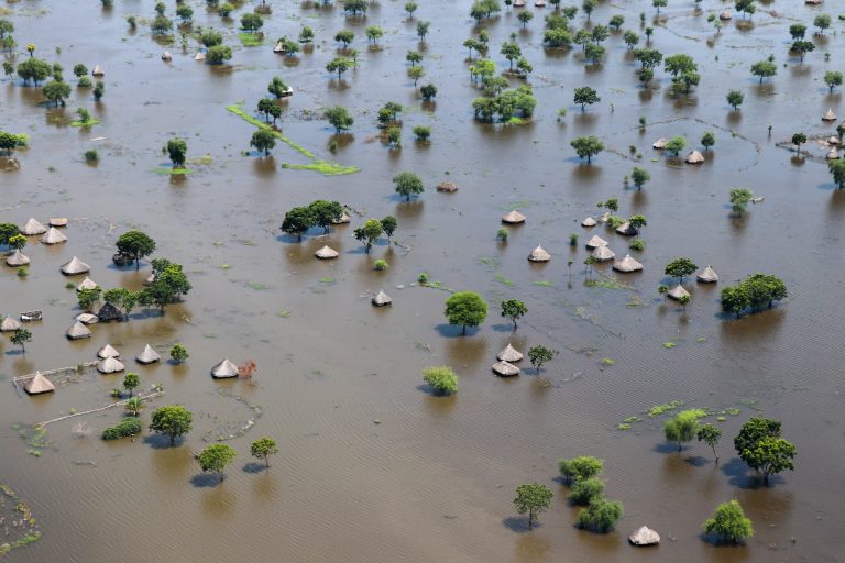 Flooding in South Sudan in Fangak Jonglei state October 2021