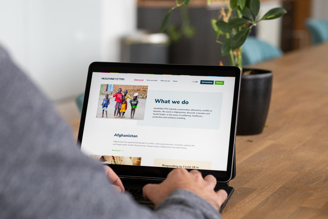 HNTPO website open on a laptop