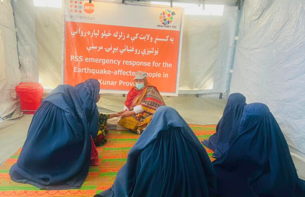 Afghan women during psychosocial support session in Kunar