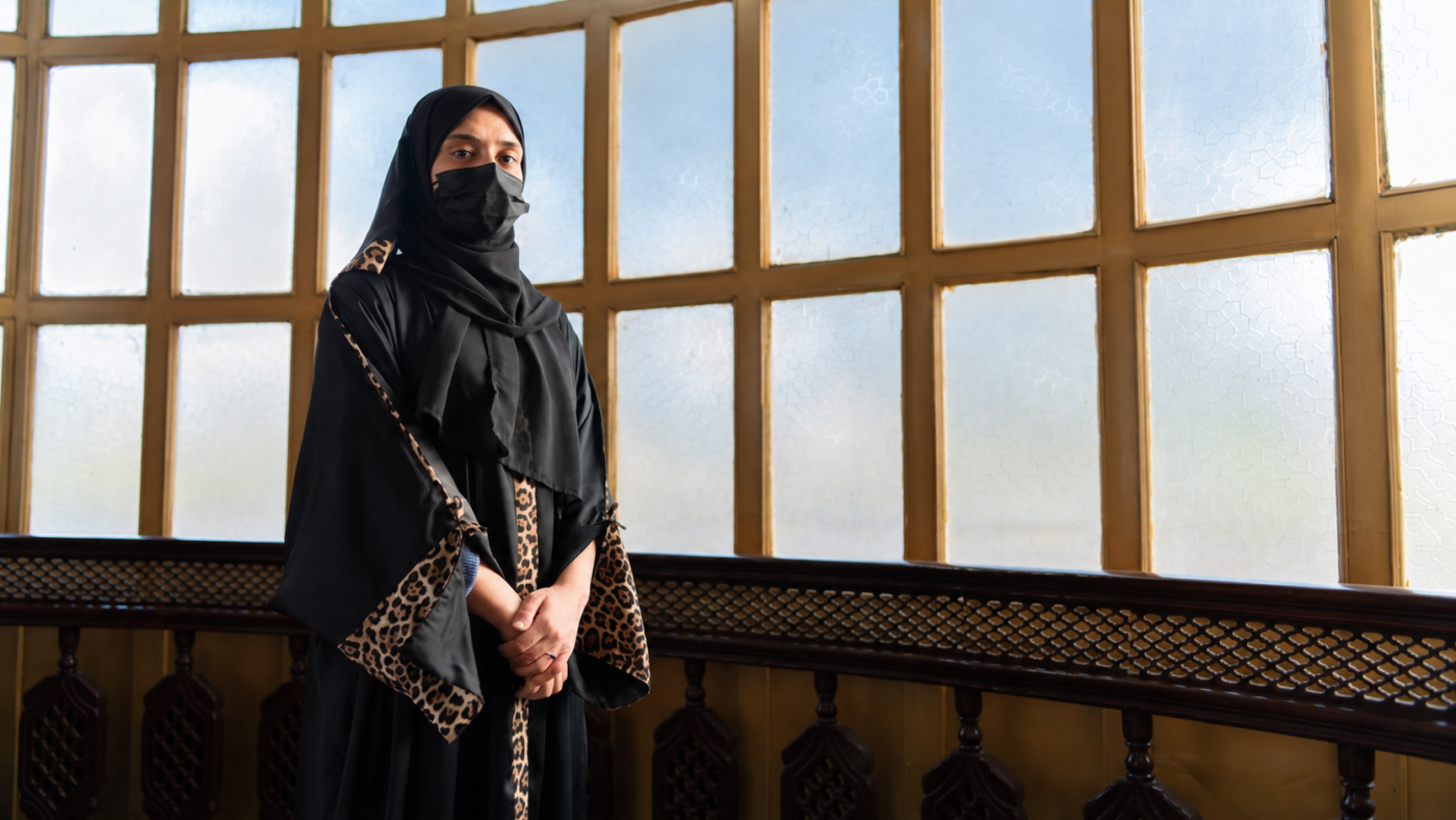 Portrait of an Afghan woman