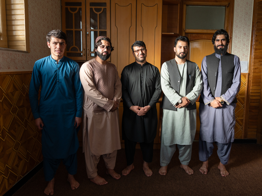 Five Afghan men